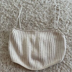 Zara knit cropped tank S